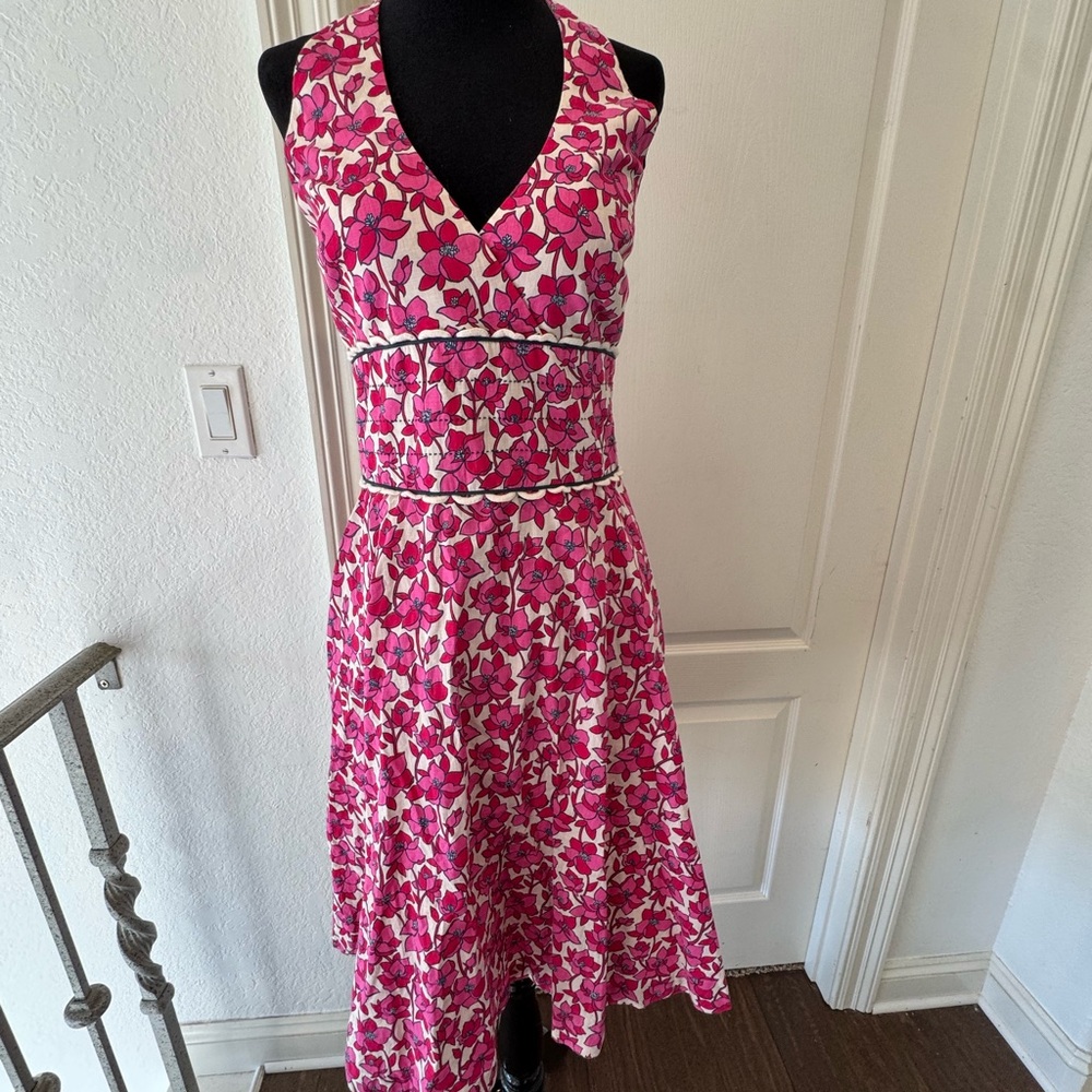 🦄 Lilly Pulitzer Sz 6 Vintage Willa Halter Dress in Vanilla Class Act